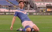  ?? LAPRESSE ?? Rivelazion­e Gennaro Borrelli, 23 anni, ha segnato 8 gol a Brescia