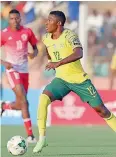  ?? | BackpagePi­x ?? THABISO Monyane, who is part of the SA U-23 squad at the Olympics tested positive for Covid-19 yesterday.