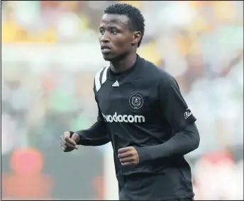  ?? Isithombe: BACKPAGEPI­X ?? UTHAMSANQA Sangweni omunye wabadlali abasuke kwiChippa United bajoyina i-Orlando Pirates