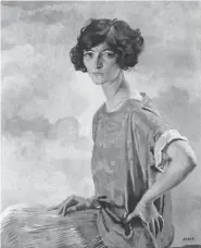  ??  ?? A portrait of Gertie by artist William Orpen hung at Medway, her South Carolina plantation.