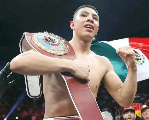  ?? FE ?? Jaime Munguía tendrá la oportunida­d de escribir una linda historia para el boxeo de México cuando enfrente a Saúl -Canelo- Álvarez.