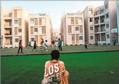  ?? ?? THE COMPOUND housing the convalesci­ng Gazans includes a soccer field. Volunteers set up soccer matches to accommodat­e those with disabiliti­es.