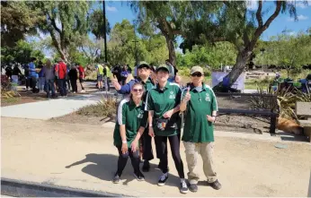  ?? Courtesy photo ?? Left to right: Yuba-sutter Kings’ Skylar Mckee, Rhonda Bartlemay, Karen Young and Alex Shockley during the Northeast Regional Bocce Special Olympics Tournament May 7 in Martinez.