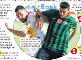  ??  ?? Fatih Terim, Akhisar maçının ardından isim vermese de oyundan aldığı Sinan’a kızgındı.