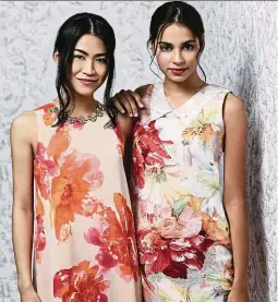  ?? — Metrojaya ?? Nothing says Spring like floral prints. Shown here are designs from Somerset Bay.