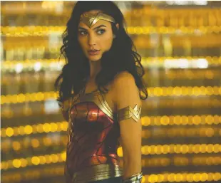  ?? WARNER BROS. ?? Actress Gal Gadot was supposed to make her way into theatres in early June with the movie Wonder Woman 1984, but the coronaviru­s has pushed the release date back to Nov. 1.