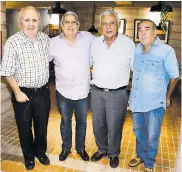  ??  ?? Francisco Viñas, Alberto De las Salas, Jesús Viñas y Alfonso Osorio.