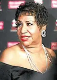  ?? —REUTERS ?? Aretha Franklin