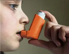  ?? — AFP ?? Asthma patients have a 50% increased risk of coronary heart disease.