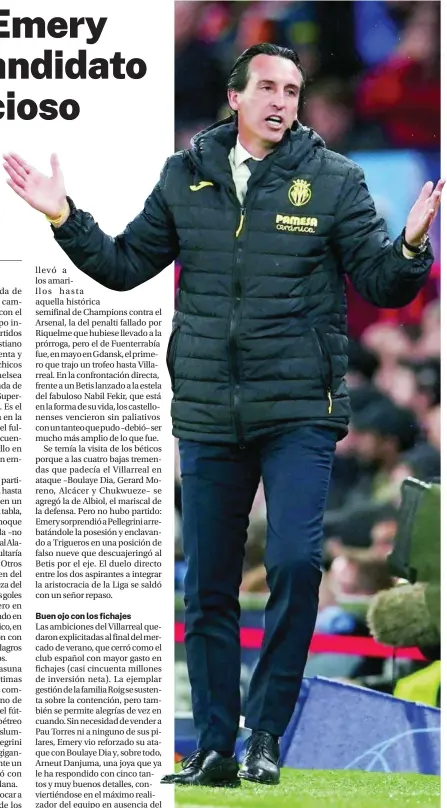  ?? AP ?? Unai Emery, entrenador del Villarreal