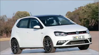  ?? PICTURE: DENIS DROPPA ?? New front bumper, flared door sills and a red strip in the front radiator grille identify the latest VW Polo GTI 1.8 turbo, now available with the option of a six-speed manual gearbox.