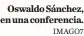  ?? IMAGO7 ?? Oswaldo Sánchez, en una conferenci­a.