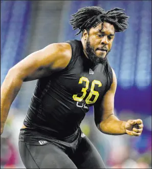  ?? Steve Luciano The Associated Press ?? The emergence of rookie Dylan Parham would only enhance a group of offensive linemen the Raiders believe are talented enough to succeed.
