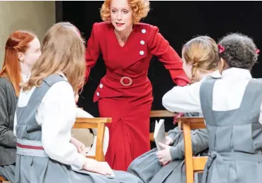  ??  ?? Lesson: Lia Williams as Miss Brodie with her girls. Inset: Genevieve Gaunt in Monogamy