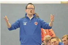  ?? FOTO: FAJA ?? TVA-Trainer Ulrich Richter erwartet gegen die HSG eine extrem schwierige Partie für seine Mannschaft.