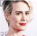  ??  ?? Sarah Paulson