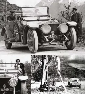  ?? ?? From top: on tour in France; AA 19’s engine found under a gum tree; Eleanor Thornton