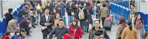  ??  ?? According to the China Outbound Tourism Research Institute, 10.5 million Chinese nationals travelled overseas in the year 2000.