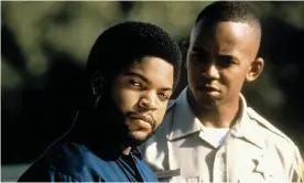  ?? Photograph: Miramax/Allstar ?? Ice Cube and Michael Boatman in The Glass Shield, a film that deserves a second look in these racially charged times.