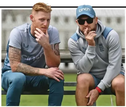  ?? GETTY IMAGES ?? Decisions: new captain Ben Stokes (left) and new coach Brendon McCullum yesterday