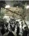  ?? (Screenshot) ?? PALESTINIA­NS CLASH with Border Police on Temple Mount last night.