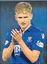  ??  ?? St Johnstone’s Ali Mccann