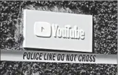  ?? JEFF CHIU/AP ?? While YouTube’s users aren’t always happy with its decisions, the response hadn’t been violent before last week.