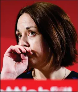  ??  ?? BLUNDER: Kezia Dugdale’s rejection of a Tory coalition is self-defeating