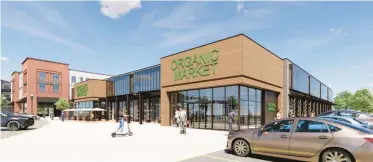  ?? TOWN OF WEST HARTFORD/ WEST HARTFORD 1 LLC ?? LEFT: A rendering shows on organic grocery store that could be built on the western side of Trout Brook Drive.