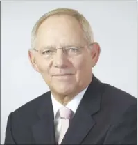  ??  ?? Wolfgang Schäuble