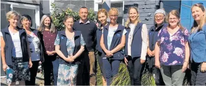  ?? ?? Stroke Central New Zealand’s community partnershi­ps team.