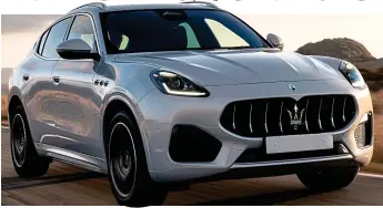  ?? ?? Girl power: Half the buyers for the new Grecale SUV are expected to be women