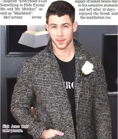  ??  ?? Nick Jonas feels under pressure.
