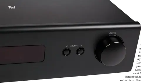  ??  ?? Schlicht und einfach ist die Front des DAC C510