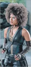  ?? TWENTIETH CENTURY FOX VIA THE ASSOCIATED PRESS ?? Shioli Kutsuna, left, and Brianna Hildebrand in a scene from “Deadpool 2.” Zazie Beetz as Domino.