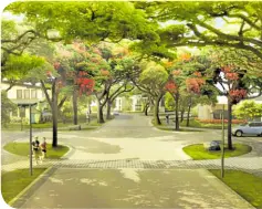  ?? ?? Wide roads and tree-lined paths are now preferred by buyers.