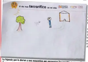  ??  ?? La fajeada que le dieron a una mascotica por escaparse fue terrible para un niño. Tuvo que dormir con el perro.