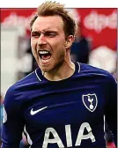  ??  ?? DOUBLING UP: Spurs’ Eriksen