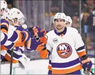  ?? Charles Krupa / Associated Press ?? The Islanders have re-signed winger Jordan Eberle to a $27.5 million, five-year contract.