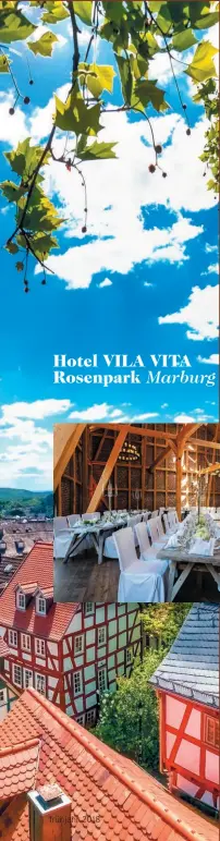  ??  ?? Hotel VILA VITA Rosenpark Marburg