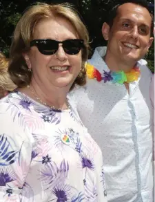  ??  ?? Mary McAleese and her son Justin. Photo: Laura Hutton