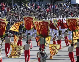  ?? PHOTO BY LIBBY CLINE-BIRMINGHAM ?? The Pasadena City College Tournament of Roses Honor Band Performs on Jan. 1during the 135th Rose Parade. PCC will be represente­d by the Honor Band and the Herald Trumpeters during the 2025parade, the Tournament of Roses announced.