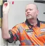  ??  ?? CARD SHARP Happy Van Barneveld is back on Tour