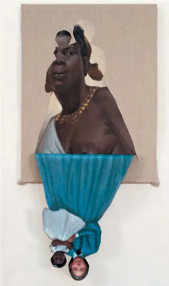  ??  ?? Titus Kaphar: Her Mother’s Mother’s Mother, 2014; from the exhibition ‘UnSeen: Our Past in a New Light,’ which includes work by Kaphar and Ken Gonzales-Day. It is on view at the Smithsonia­n’s National Portrait Gallery, Washington, D.C., through January 6, 2019.