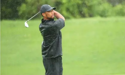  ??  ?? Tiger Woods announced on Thursday that he will compete at next week’s Memorial Tournament in Dublin, Ohio Photograph: Mike Ehrmann/Getty Images for The Match