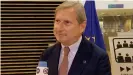  ??  ?? EU Budget Commission­er Johannes Hahn