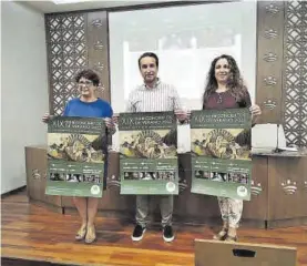  ?? S. RODRÍGUEZ / DIPUTACIÓN DE BADAJOZ ?? Emilia Parejo, Ricardo Cabezas y Maite Rodríguez, ayer.