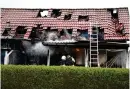  ?? Bild: Staffan Gustafsson ?? Räddningst­jänsten beskriver villan som helt förstörd.