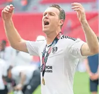  ??  ?? Kevin Mcdonald celebrates at Wembley.