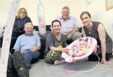  ??  ?? ● Dwyfor Meirionnyd­d AM, Dafydd Elis-Thomas with local Gwynedd Councillor for the area Gareth Thomas visited tenants’ new environmen­tally friendly and affordable homes at Penrhyndeu­draeth